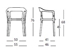 Steelwood Chair misure