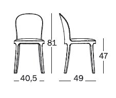 Vanity Chair misure Vanity Chair misure