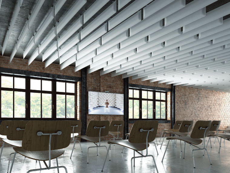 Pannelli fonoassorbenti a soffitto